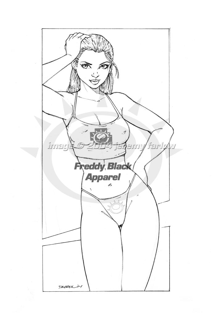 Freddy Black Pencils 1 by DaggerPoint