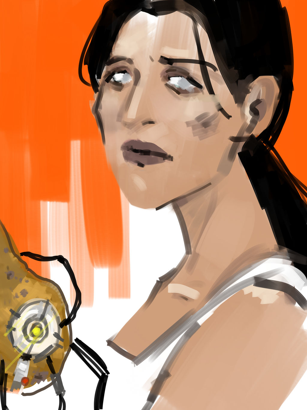 Chell Sketch by insomniacdolls on DeviantArt