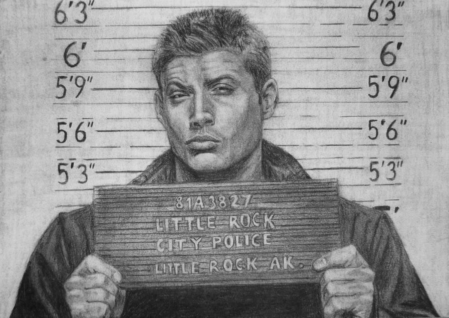 Dean Winchester's Mugshot by atlantiss505 on DeviantArt