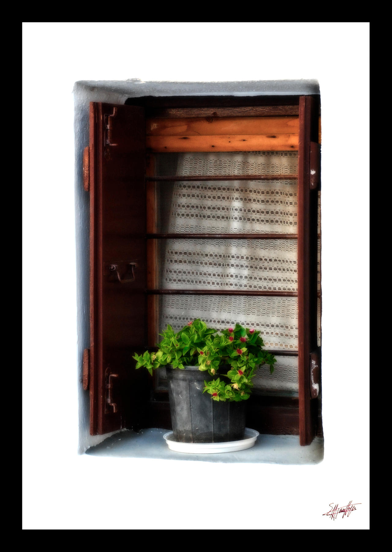 Window in Skyros Greece