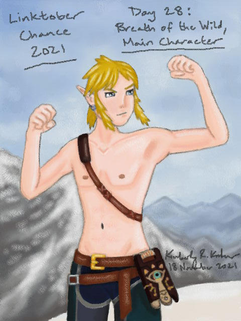 Linktober Chance 2021 Day 28: BotW, Main Character by