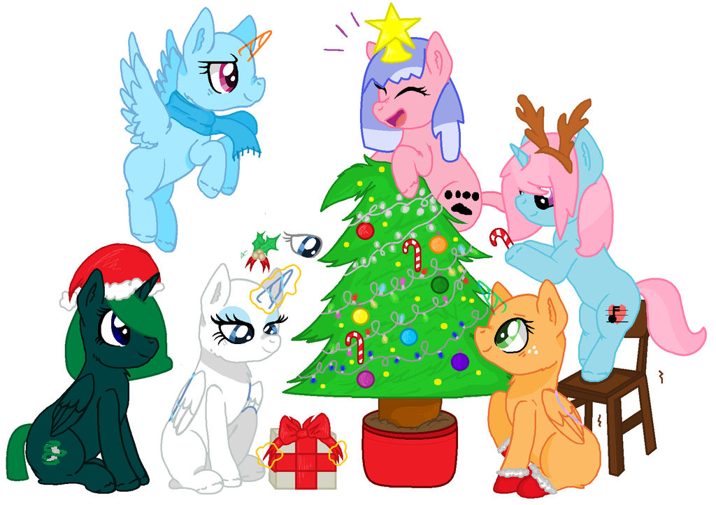 MLP Collab Putting Up The Christmas Tree Closed By Blueberry MLP On mlp-collab-putting-up-the-christmas-tree-closed-by-blueberry-mlp-on