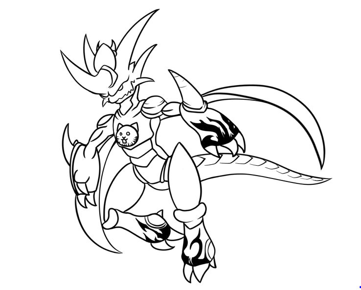 The Battle Cats awakened bahamut cat by AnJoph on DeviantArt