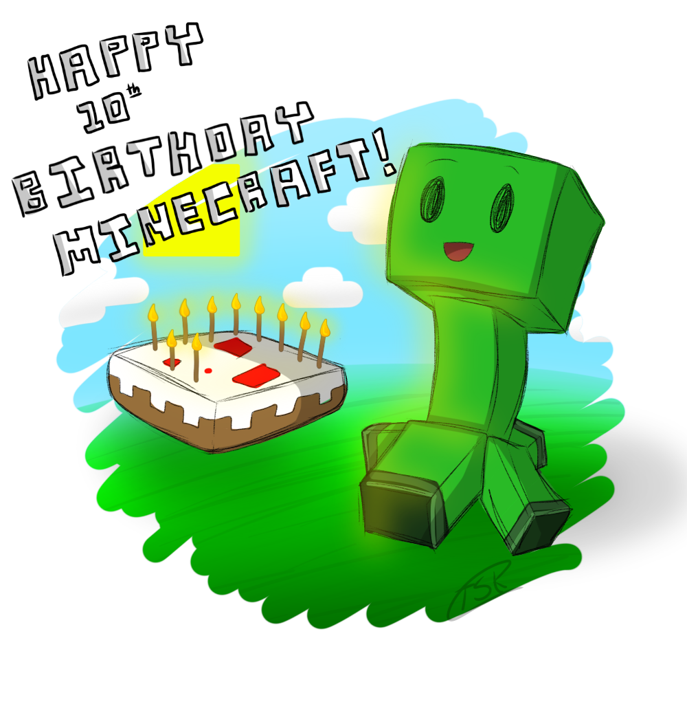 Minecraft Birthday Clipart