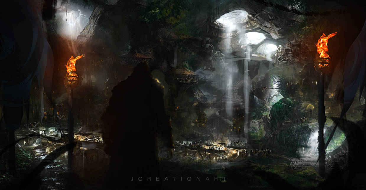 Concept Art - The Caves by Jcreationart on DeviantArt