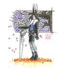 FFVIII+FFXII: Leon the Viera by windinmysails