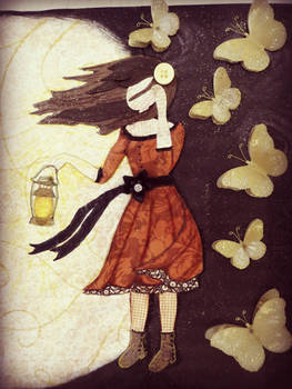 Girl holding a lantern
