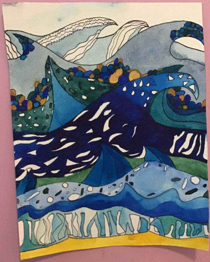 rummel style wtercolour beach-front painting by Twixeyy on DeviantArt