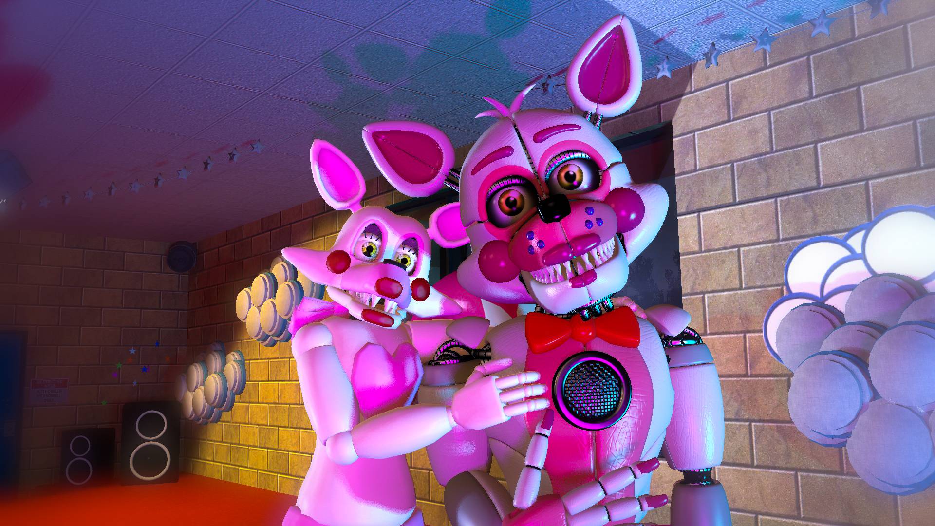 Funtime Foxy Design Mangle Fox and Funtime Foxy by Skwirt on DeviantArt