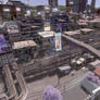 Trainstation in slum, CS1 Cyberpunk