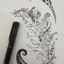 Feather Tattoo Work in Progress
