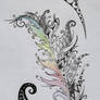 Feather Tattoo - colour