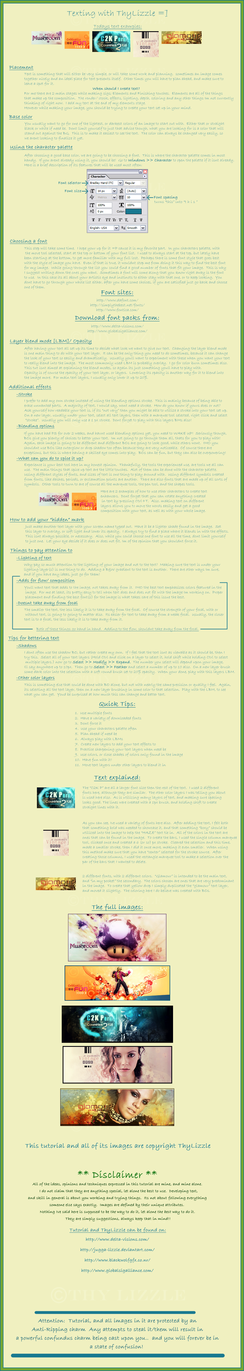 Signature texting tutorial