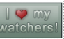 I :heart: my watchers Stamp.