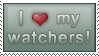 I :heart: my watchers Stamp.