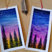 Simple Sunset bookmark set