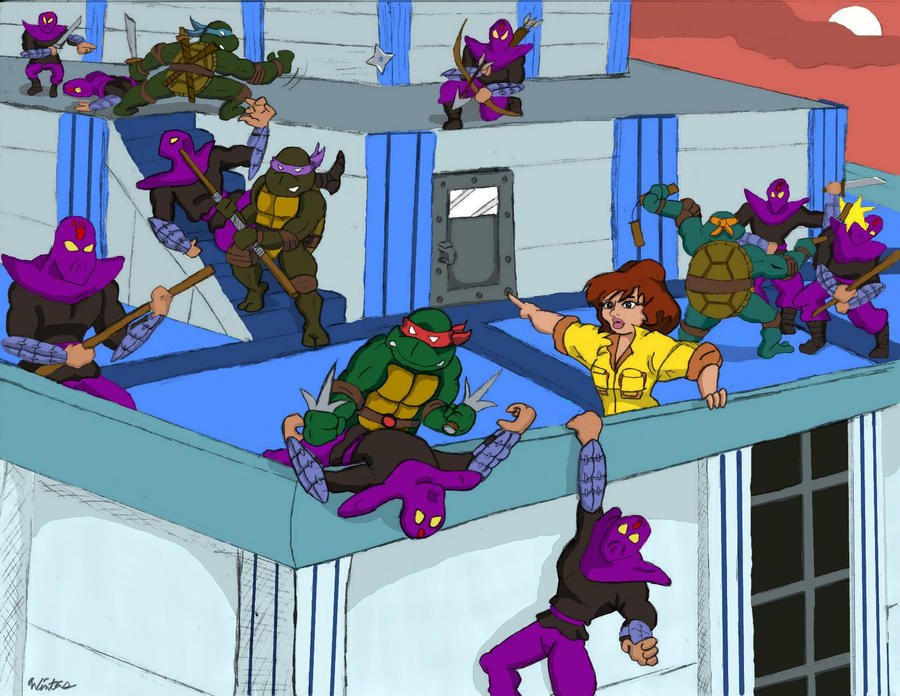 Tmnt Comic Rooftops TMNT: April's Rooftop Rescue by oldmanwinters on DeviantArt