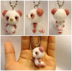 Needle Felt: Pink Lesser Panda