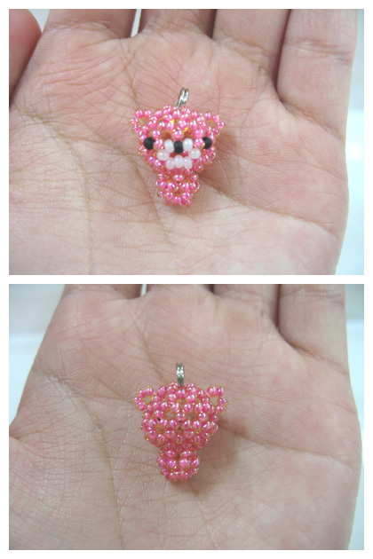 Beaded Bear Charm