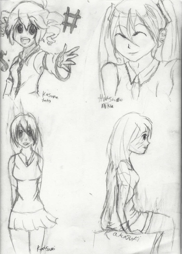 Some anime practice by PONYGIRL4 on DeviantArt