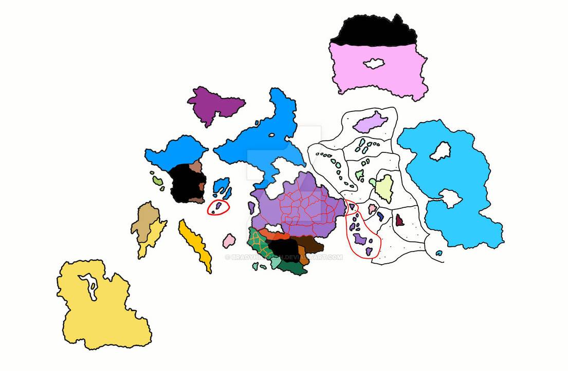political map of opdona by bradyhickman on DeviantArt