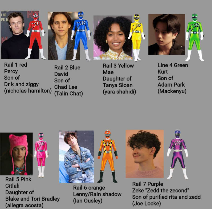 Power Ranger Line Power Rangers Rainbow Line by bradyhickman on DeviantArt
