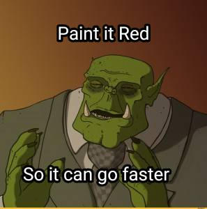 Go Fasta Red Red 1s go fasta by BlackMetalOrk on DeviantArt