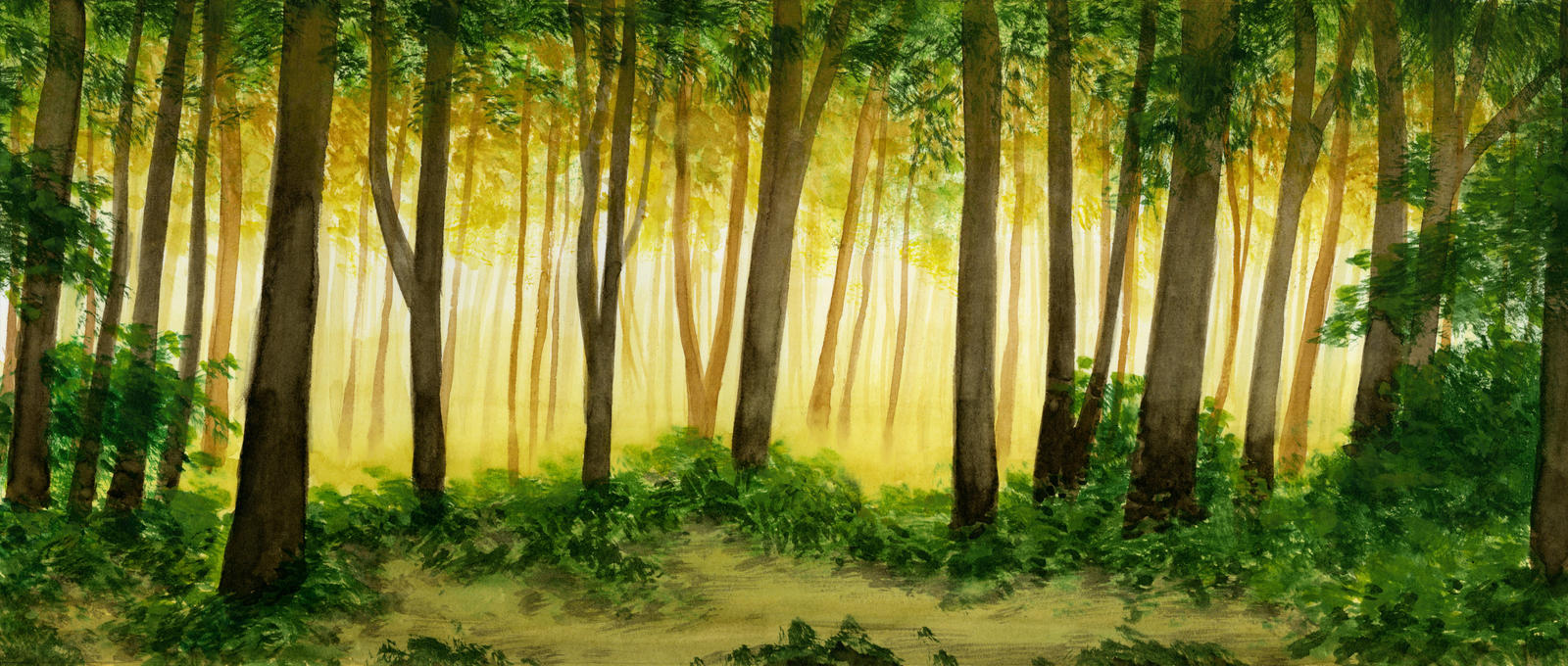 Forest background for animation by small-light on DeviantArt
