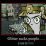 Foamy: Glitter Is bad....