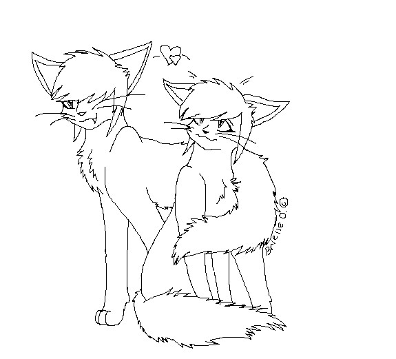 warrior cat couple coloring pages