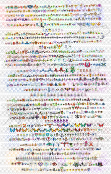 All 802 Pokemon and forms from Kanto to Alola