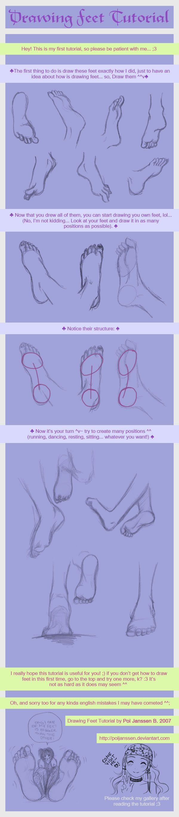 Drawing Feet Tutorial