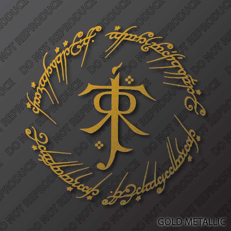 JRR Tolkien - The One Ring Stylized Monogram by S4SarahsSigns on DeviantArt