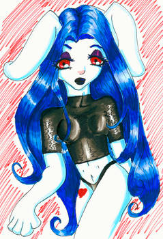 Goth Bunny- 1