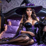 The Wise Witch and Her Black Cat Companion