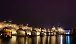 Karlsbridge Prague at Night