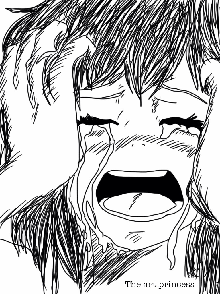 Manga crying girl by TheArtPrincesSs on DeviantArt