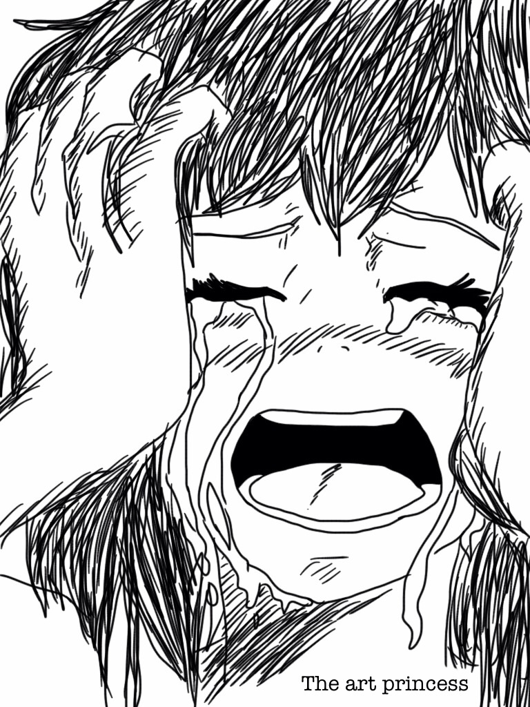 Manga crying girl by TheArtPrincesSs on DeviantArt Manga crying girl by TheArtPrincesSs on DeviantArt