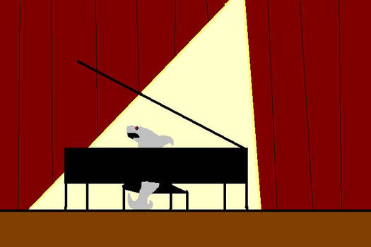 Shark Playing Piano