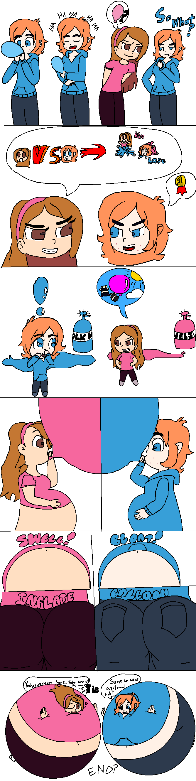 Gamer Girls Balloons (Colorized)