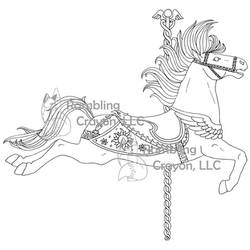 Carousel Horse - Pegasus/Lipizanner