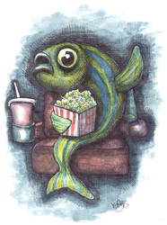 Zebra fish at the cinema