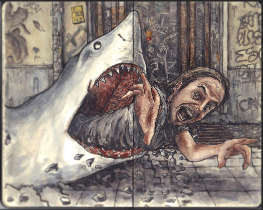 Sketchbook - shark attack!