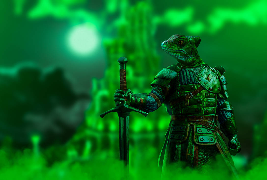 Lizard-knight by ThomasWillen on DeviantArt