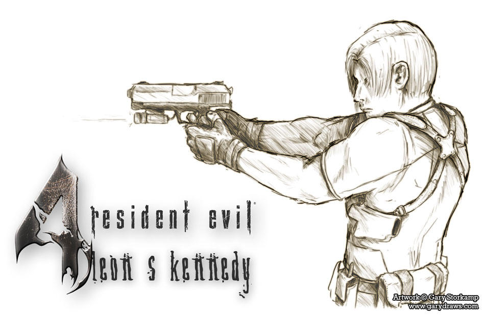 Как нарисовать леона кеннеди