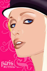 paris hilton vector art