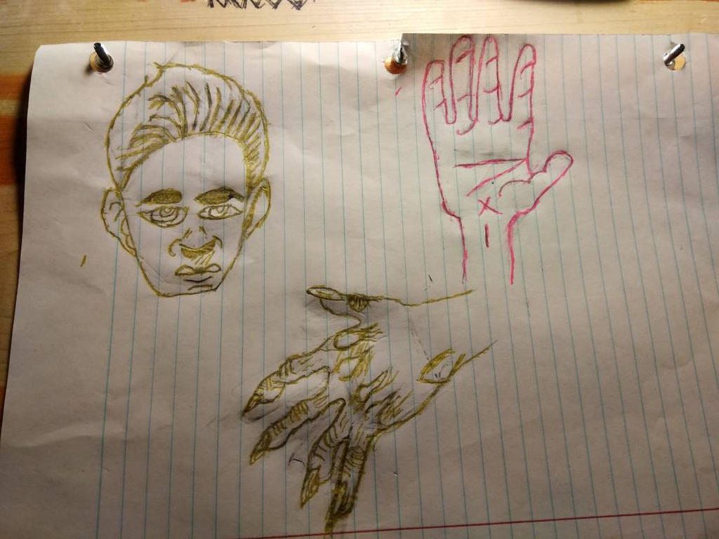 practice draw hand and head by djichigo99 on DeviantArt