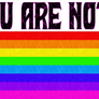 YOU ARE NOT ALONE Pride Flag Gear multiple flags