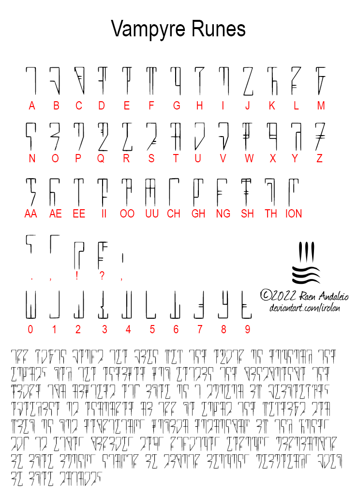 Devu Rune Vampyre Runes by Irolan on DeviantArt