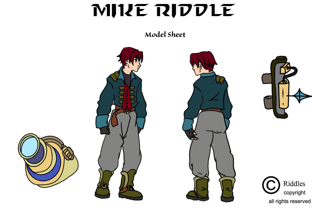 Mike Riddle Model Sheet by TheRiddles on DeviantArt